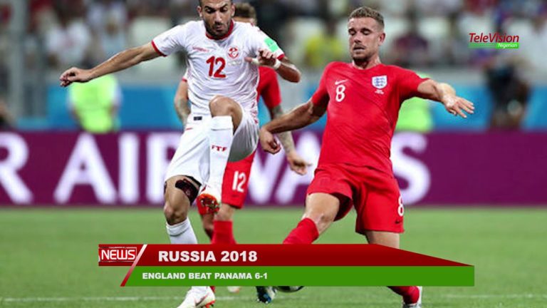 ENGLAND BEAT PANAMA 6 -1