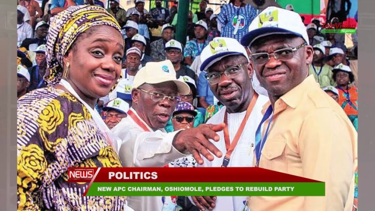 New APC Chairman, Oshiomole, Pledges To Rebuild party
