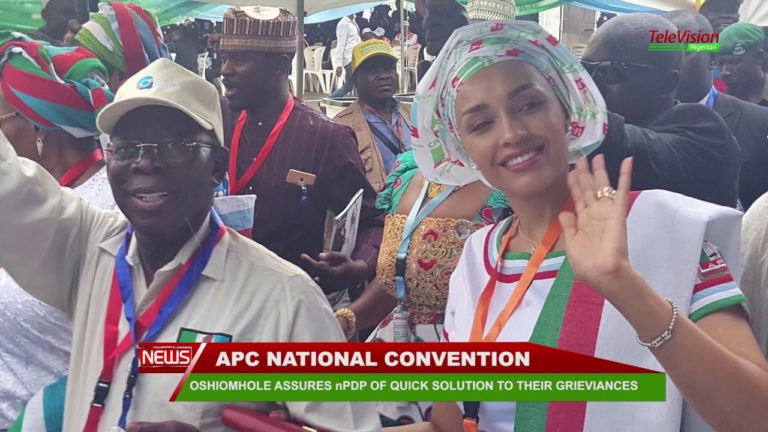 OSHIOMHOLE ASSURES nPDP OF QUICK SOLUTION TO THEIR GRIEVIANCE