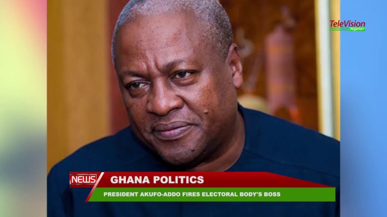 GHANA’S PRESIDENT, AKUFO ADDO FIRES ELECTORAL BODY’S BOSS