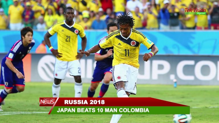Japan Beats 10 Man Colombia