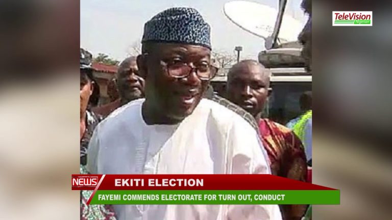 EKITI ELECTION: FAYEMI COMMENDS ELECTORATE FOR TURN OUT, CONDUCT