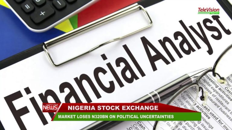 MARKET LOSES N320BN DUE TO POLITICAL UNCERTAINTIES