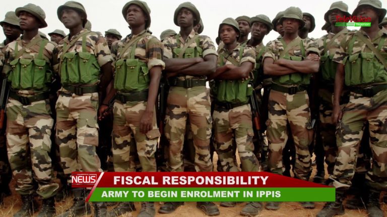 ARMY TO BEGIN ENROLMENT IN IPPIS