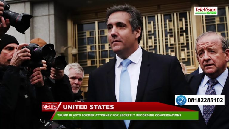 TRUMP BLASTS FORMER ATTORNEY FOR SECRETLY RECORDING CONVERSATIONS
