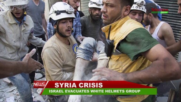 ISRAEL EVACUATES WHITE HELMETS GROUP