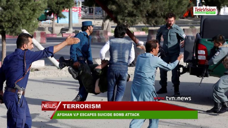 AFGHAN VP ESCAPES SUICIDE BOMB ATTACK