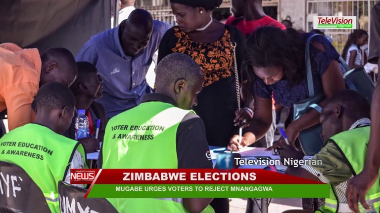 MUGABE URGES VOTERS TO REJECT MNANGAGWA