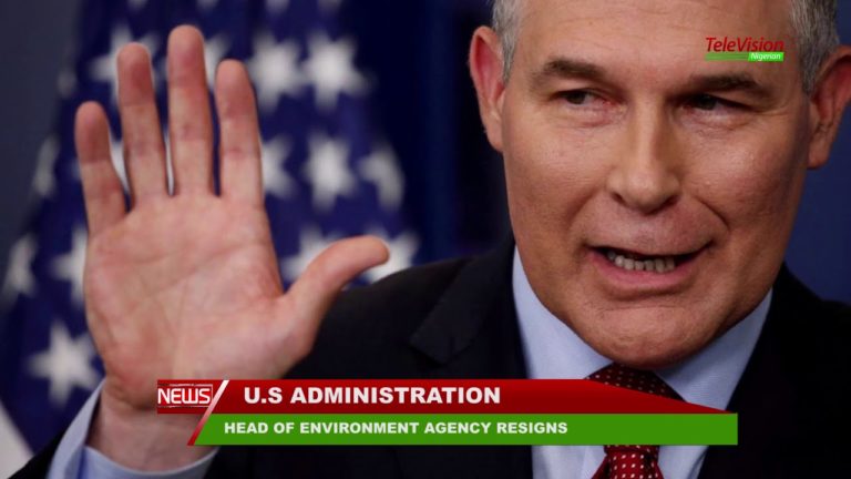 HEAD OF ENVIRONMENT AGENCY SCOTT PRUIT RESIGNS