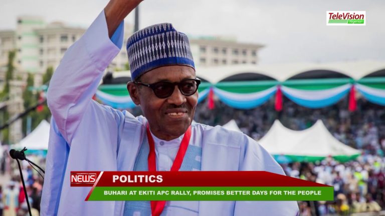 BUHARI AT EKITI APC RALLY, PROMISES BETTER DAYS FOR THE PEOPLE