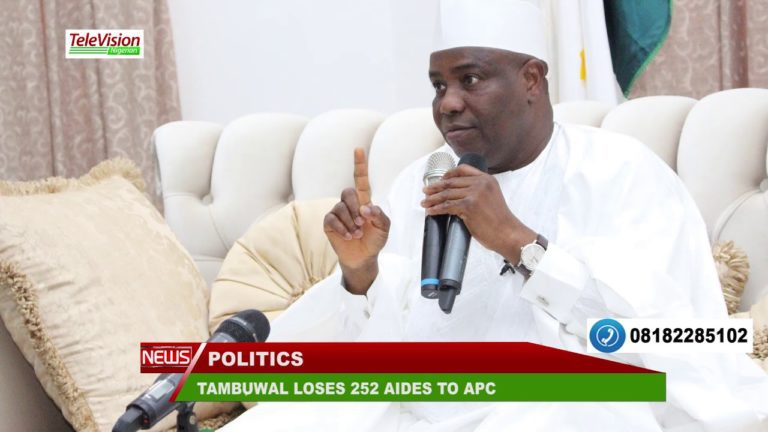 TAMBUWAL LOSES 252 AIDES TO APC