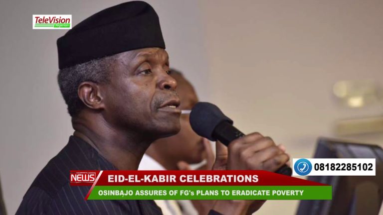 OSINBAJO ASSURES OF FG’s PLANS TO ERADICATE POVERTY