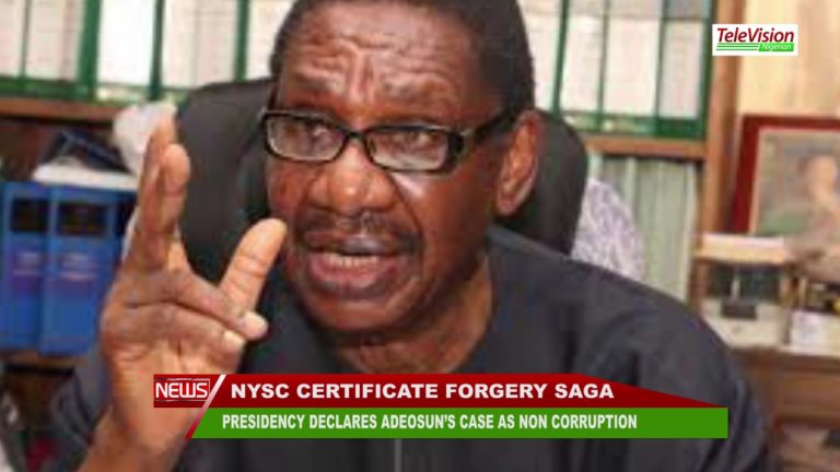 PRESIDENCY DECLARES ADEOSUN’S CASE AS NON CORRUPTION