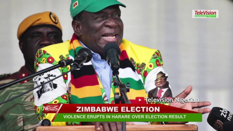 VIOLENCE ERUPTS IN HARARE OVER ELECTION RESULT