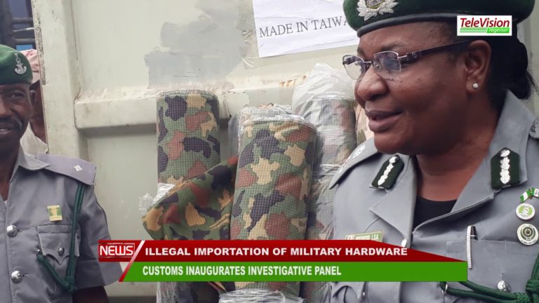 CUSTOMS INAUGURATES INVESTIGATIVE PANEL OVER ILLEGAL IMPORTATION OF MILITARY HARDWARE