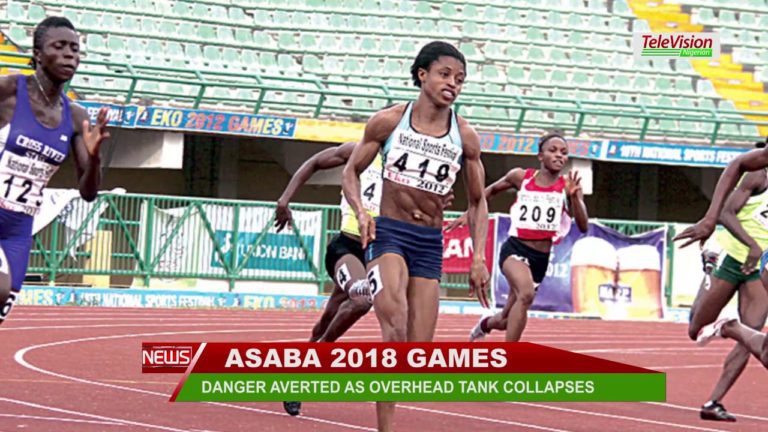 DANGER AVERTED AS OVERHEAD TANK COLLAPSES IN THE ASABA 2018 GAMES