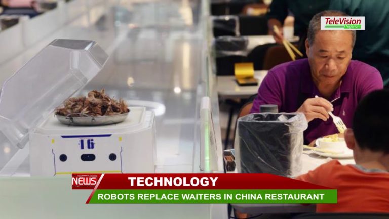 ROBOTS REPLACE WAITERS IN CHINA RESTAURANT