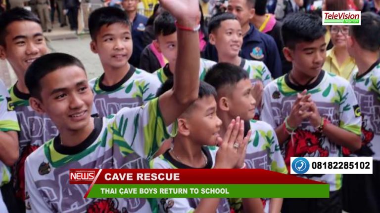 THAI CAVE BOYS RETURN TO SCHOOL AFTER RESCUE