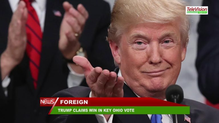 TRUMP CLAIMS WIN IN KEY OHIO VOTE