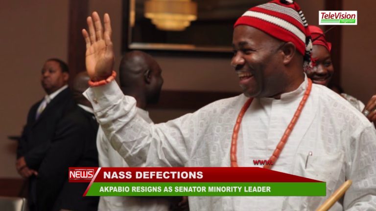 AKPABIO RESIGNS AS SENATOR MINORITY LEADER