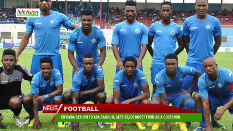 ENYIMBA RETURN TO ABA STADIUM, GETS $5,000 BOOST FROM ABIA GOVERNOR