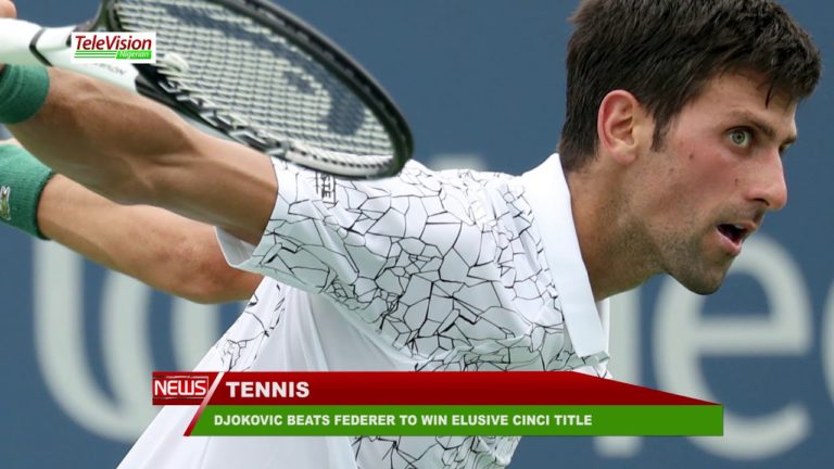 DJOKOVIC BEATS FEDERER TO WIN ELUSIVE CINCI TITLE