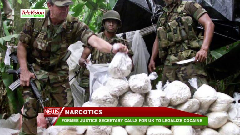 FORMER JUSTICE SECRETARY CALLS FOR UK TO LEGALIZE COCAINE