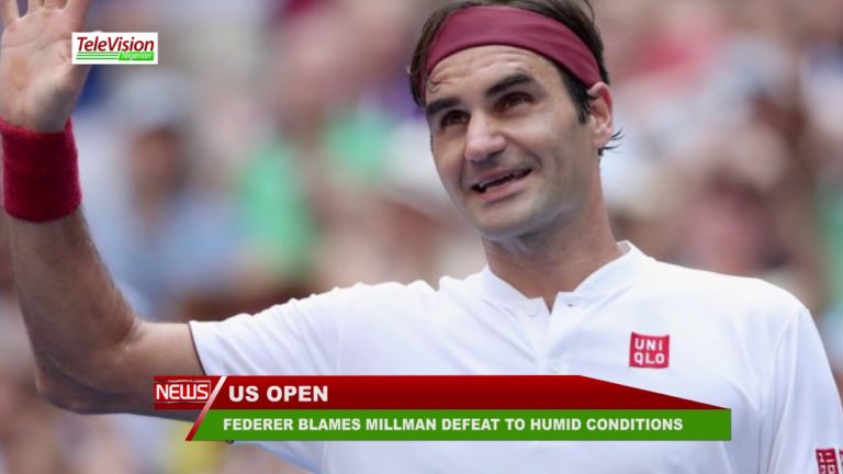 FEDERER BLAMES MILLMAN DEFEAT TO HUMID CONDITIONS
