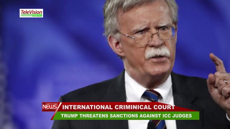 TRUMP THREATENS SANCTIONS AGAINST ICC JUDGES
