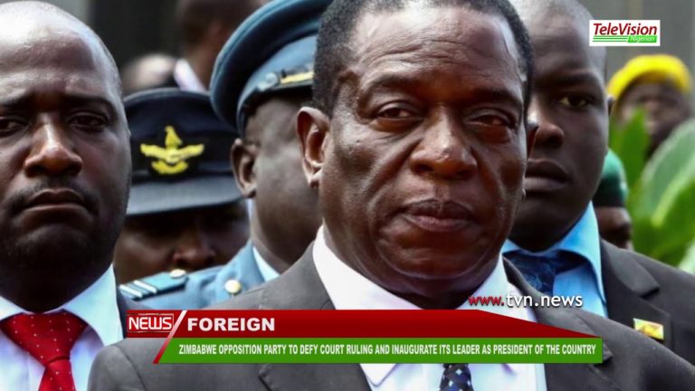 ZIMBABWE OPPOSITION PARTY TO DEFY COURT RULING AND INAUGURATE ITS LEADER AS PRESIDENT OF THE COUNTRY