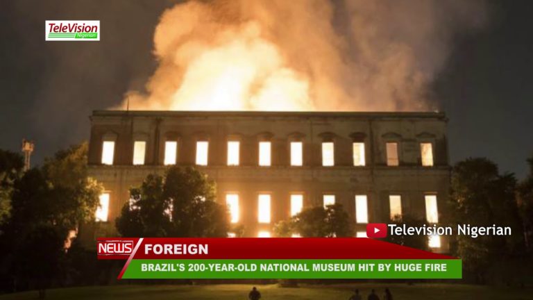 BRAZIL’S 200 YEAR OLD NATIONAL MUSEUM HIT BY HUGE FIRE