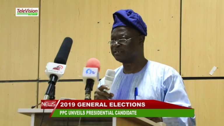 PPC UNVEILS PRESIDENTIAL CANDIDATE