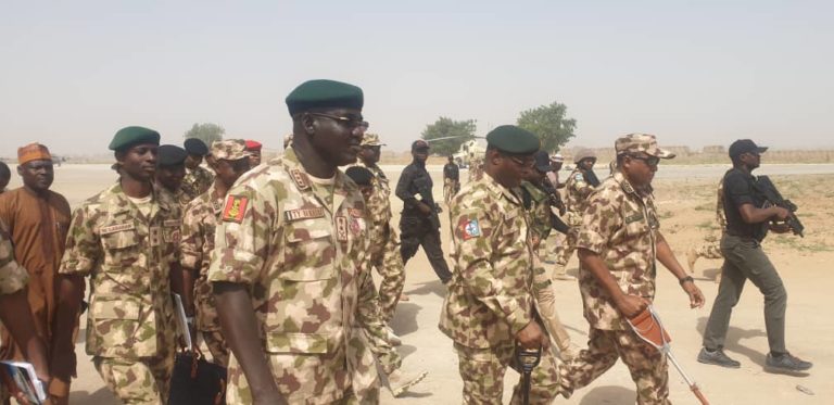 CDS, Olonisakin leads Service Chiefs to visit troops