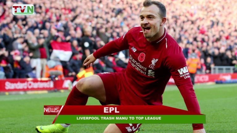 LIVERPOOL TRASH MANU TO TOP LEAGUE