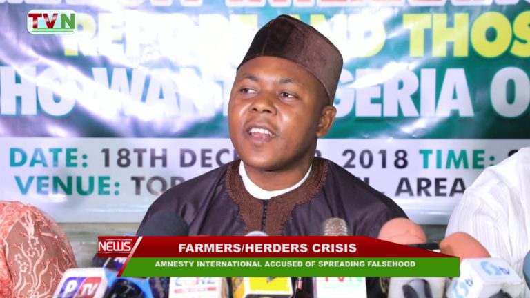 FARMERS/HERDERS CRISIS: AMNESTY INTERNATIONAL ACCUSED OF SPREADING FALSEHOOD