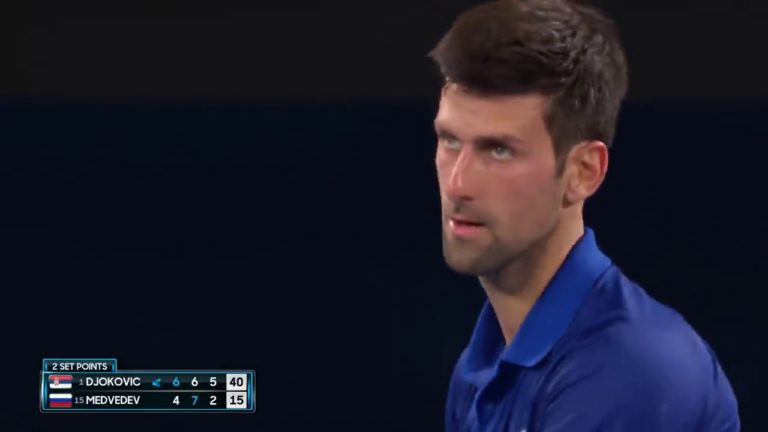 AUSTRALIAN OPEN: HIGHLIGHTS OF NOVAK DJOKOVIC VS DANIIL