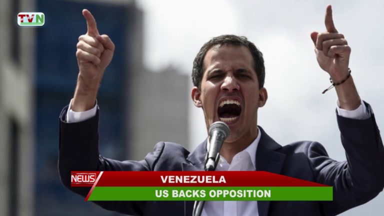 VENEZUELA: US BACKS OPPOSITION