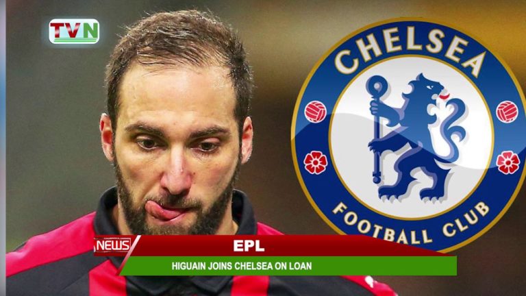 EPL: HIGUAIN JOINS CHELSEA ON LOAN