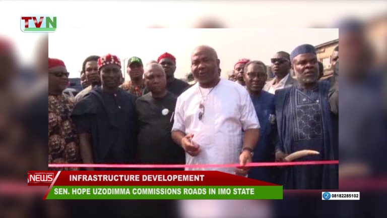 SENATOR HOPE UZODIMMA COMMISSIONS NEW ROADS IN IMO STATE