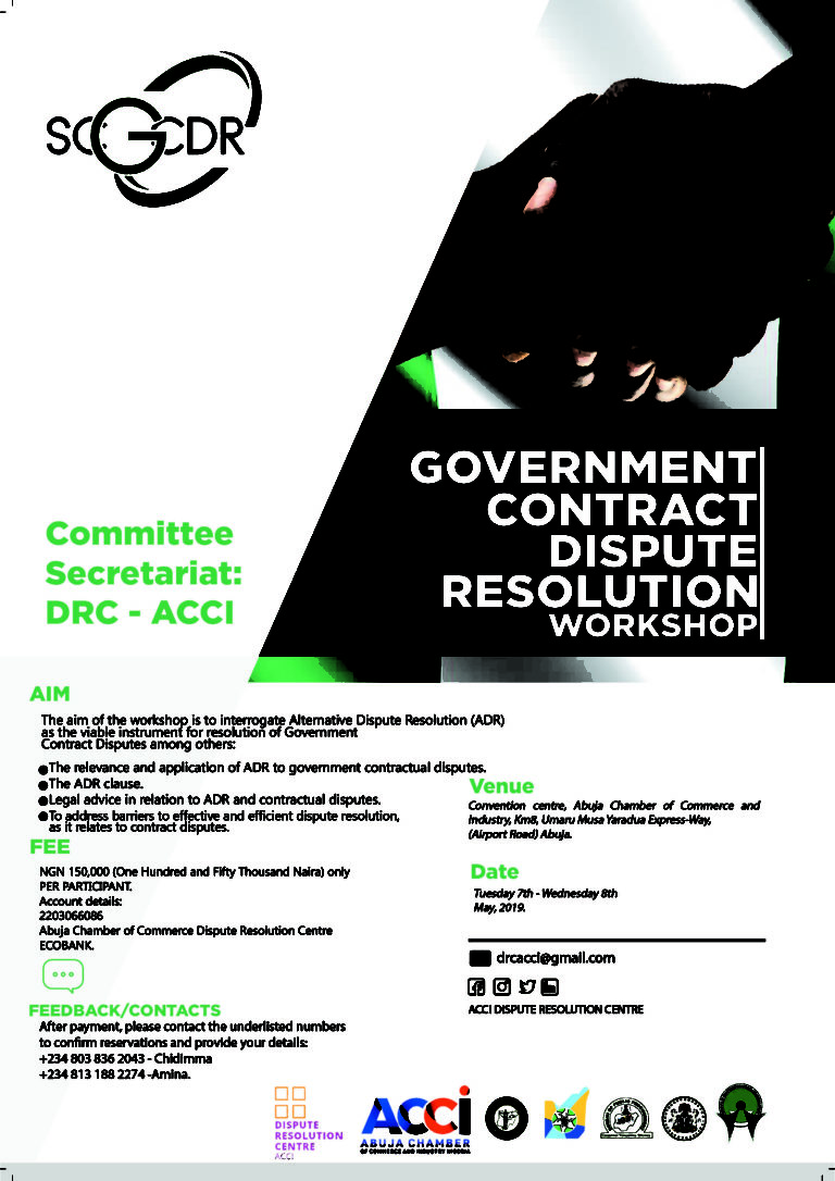 Stakeholders constitute committee on government contract dispute resolution