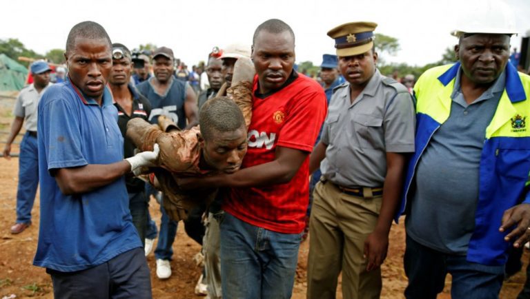NINE ILLEGAL ZIMBABWEAN MINERS DIE AFTER MINE COLLAPSE