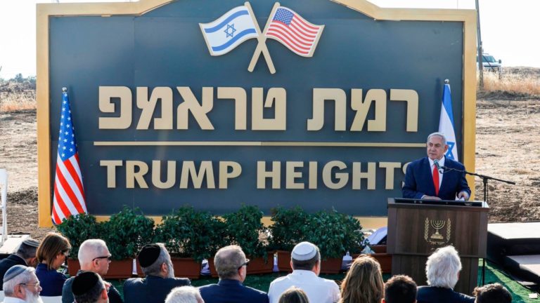 Israel renames Golan Heights after Donald Trump