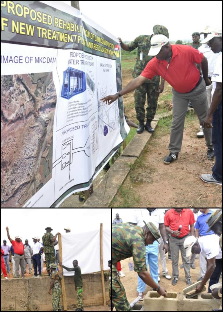 Buratai commissions, inspects multiple projects at Rukuba Barracks Jos
