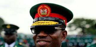 Gen Adeosun shortly after receiving the COAS commendation award at the 2019 Army Day Celebration in Lagos. Photo credit: Lawrence Audu www.tvn.news