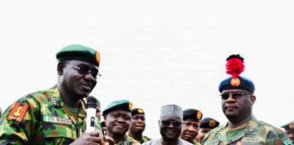 General TY Buratai commissioning projects at the Ikeja Military Cantonment