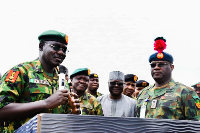 General TY Buratai commissioning projects at the Ikeja Military Cantonment