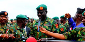 Gen Tukur Buratai commissioning housing projects in Ikeja cantonment