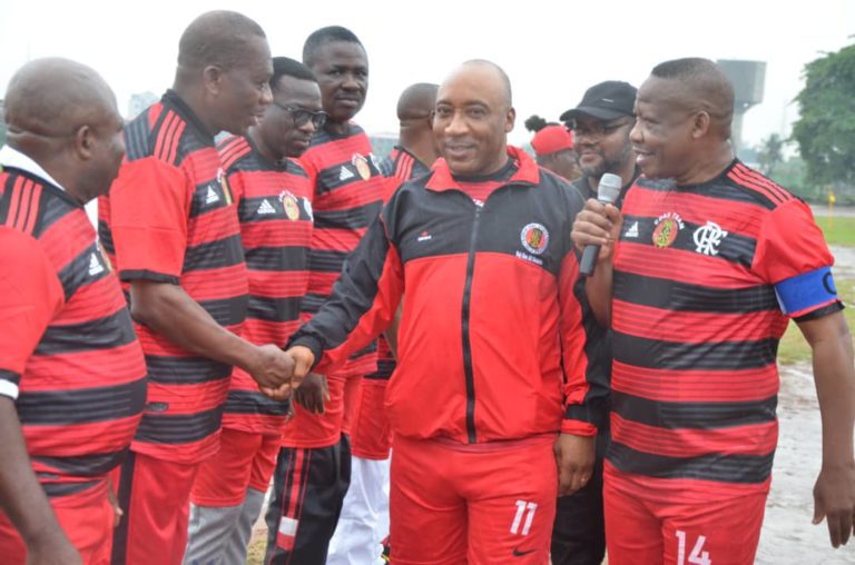 2019 NADCEL: COAS Team draws 2-2 with Nollywood stars in a novelty match
