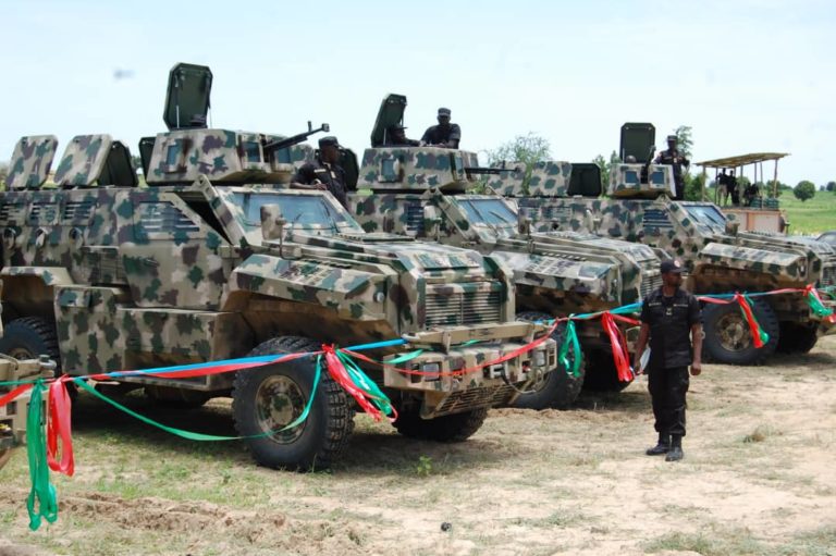 Nigerian Army inducts newly acquired Mine Resistant Anti-Ambush Protected Vehicles