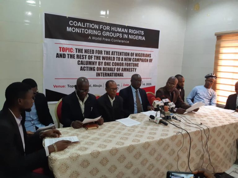 Boko Haram: Conor Fortune, Amnesty International behind new plots by terrorists’ sponsors to blackmail Nigerian military – Human Rights Monitors